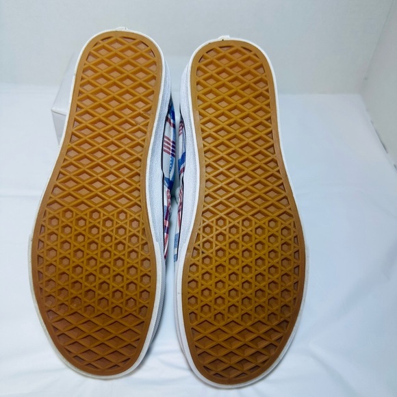 Vans unisex Plaid Sneakers - Red and Blue - Picture 6 of 7